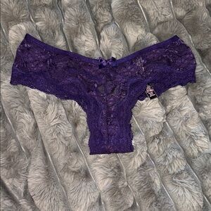 Victoria's Secret Purple Lace Cheeky Panties